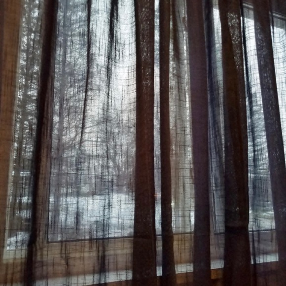 Semi Sheer Linen Grey Curtains (2 panels) - Picture 11 of 12